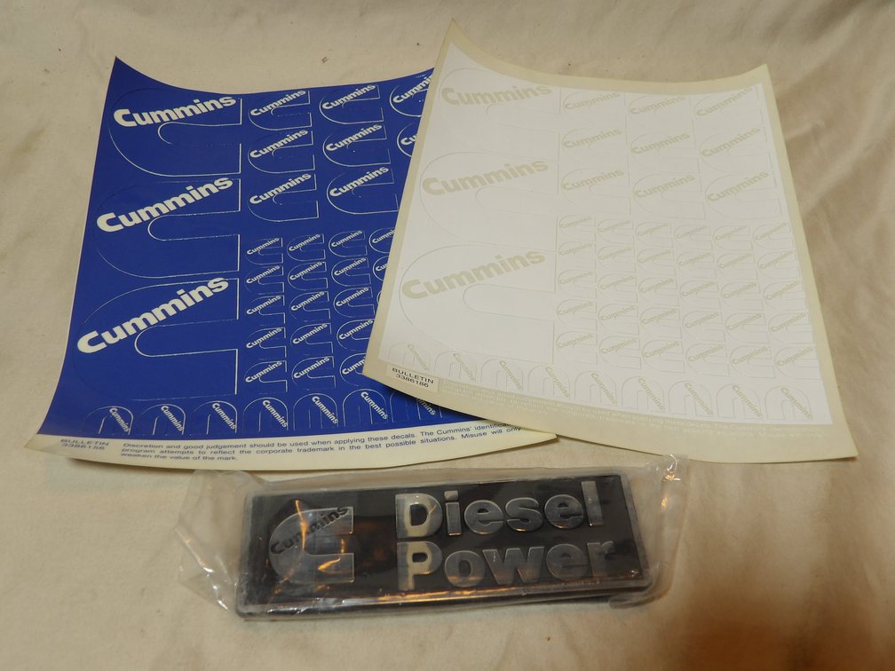 Cummins Diesel Power Emblems/decals
