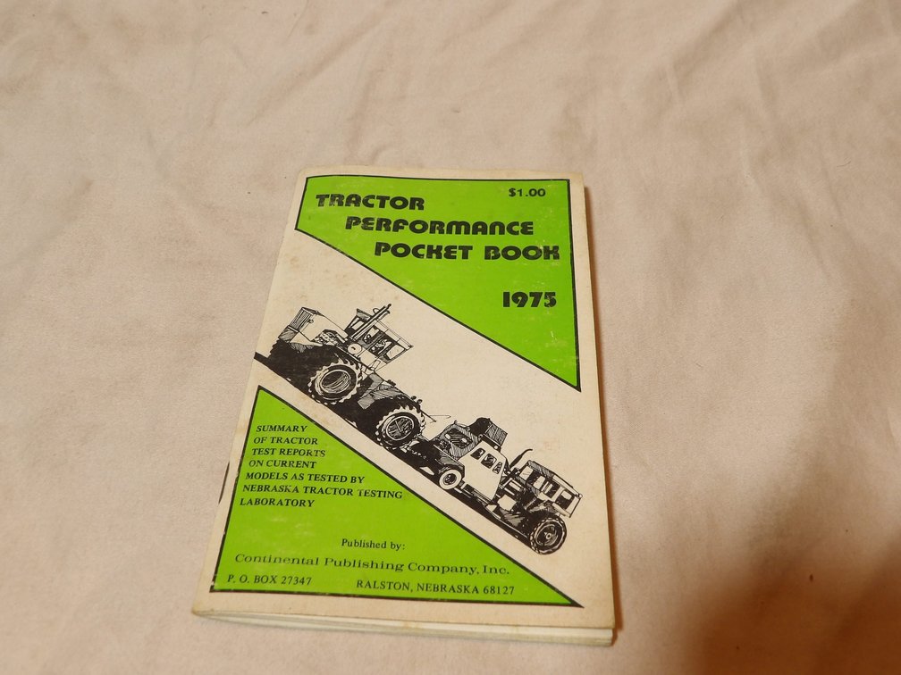 Steiger Tractor Performance Pocket Book
