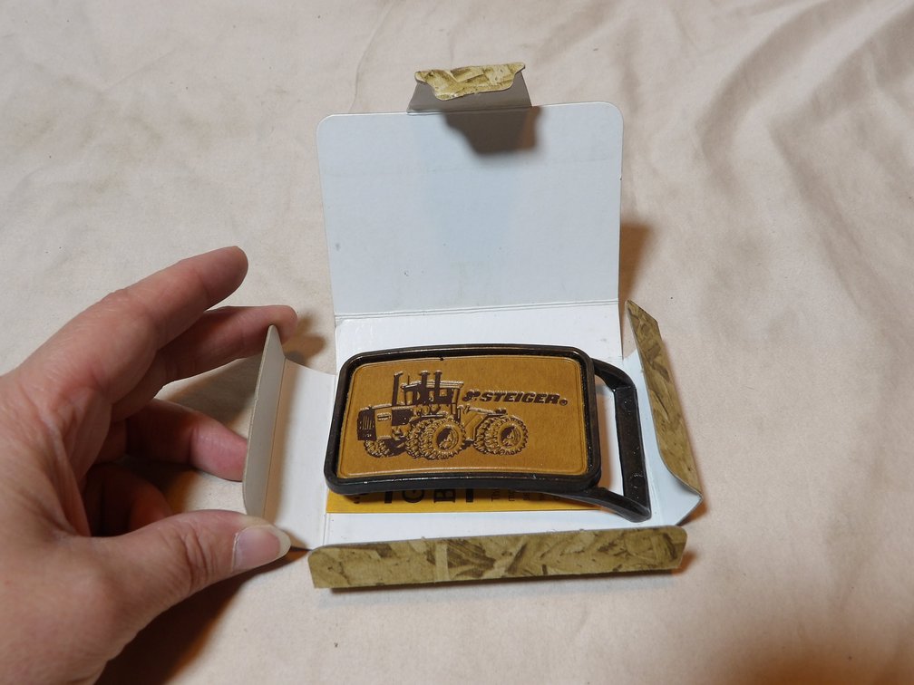 Leather Steiger Belt Buckle