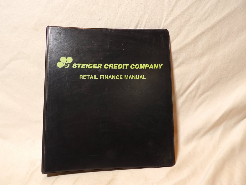 Steiger Credit Company Binder