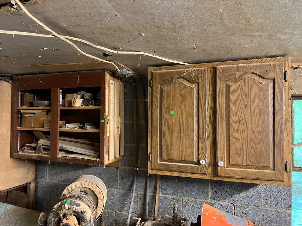Cabinets and contents 