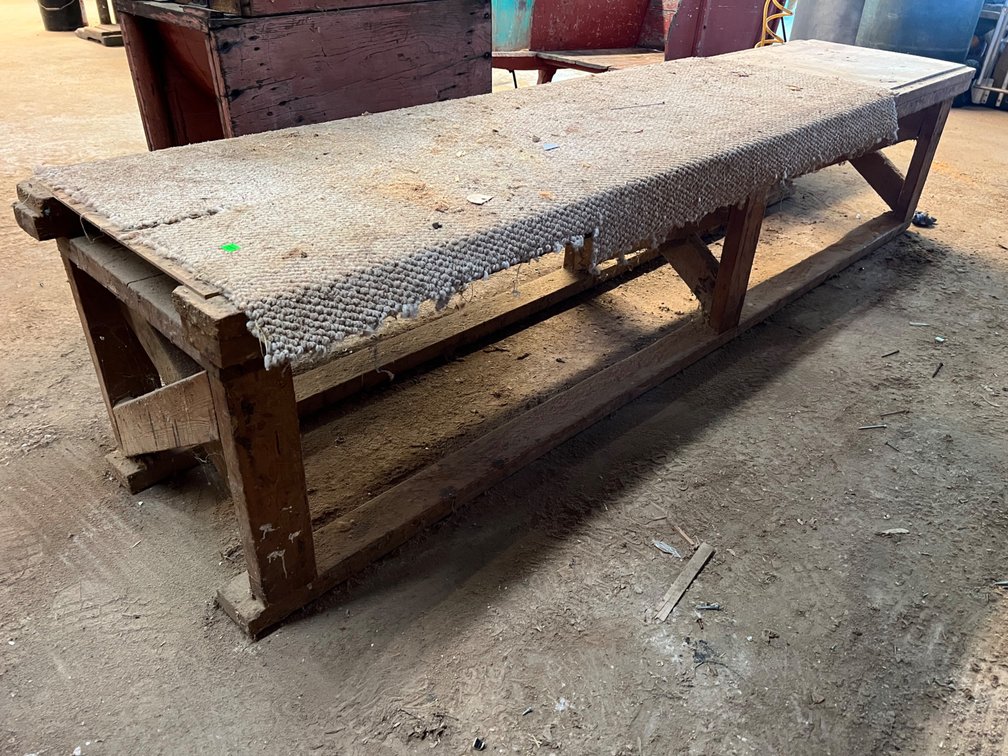 Wood bench 21" height