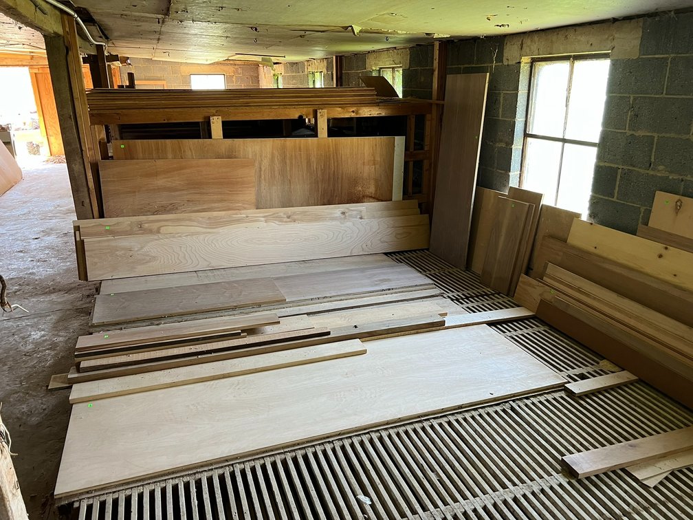 Plywood and lumber assortment