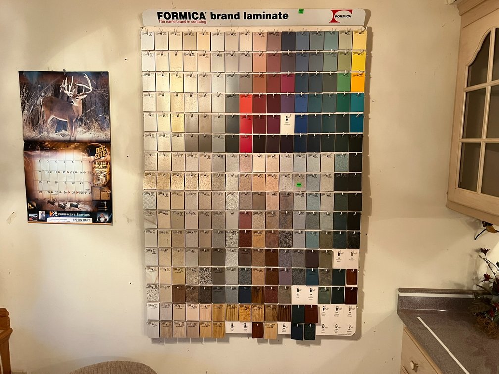 Formica sample board
