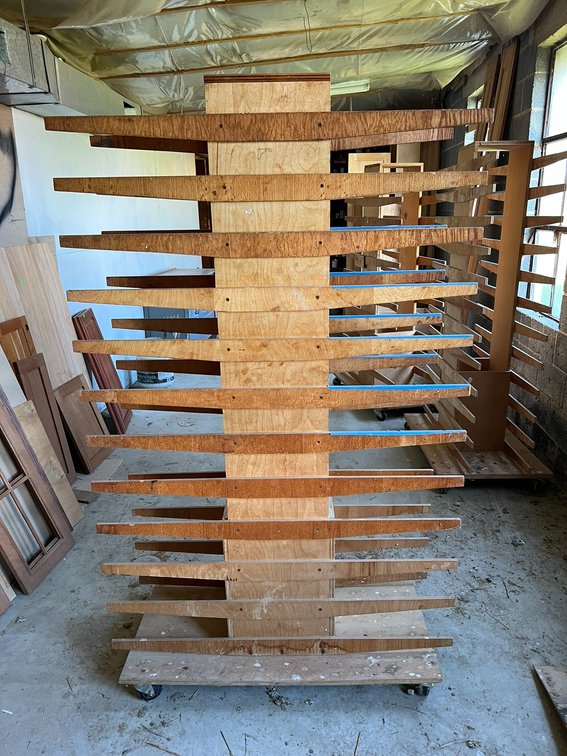 Rolling drying rack
