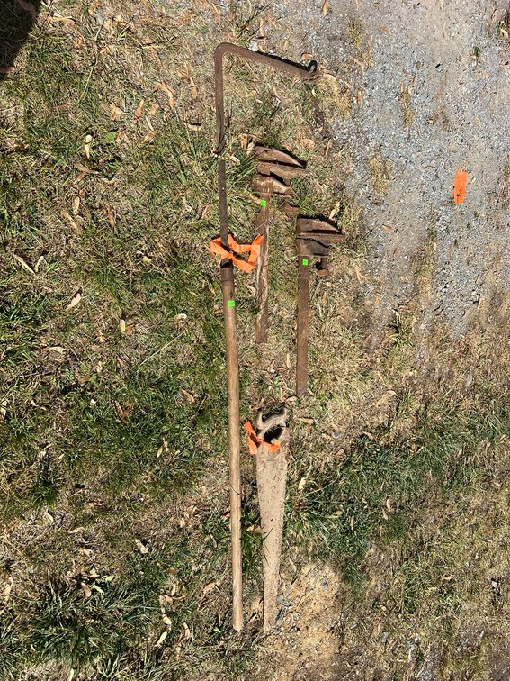 Wood clamps, hand saw