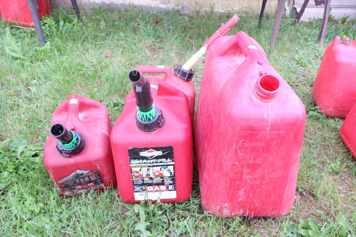 Four Gas Cans