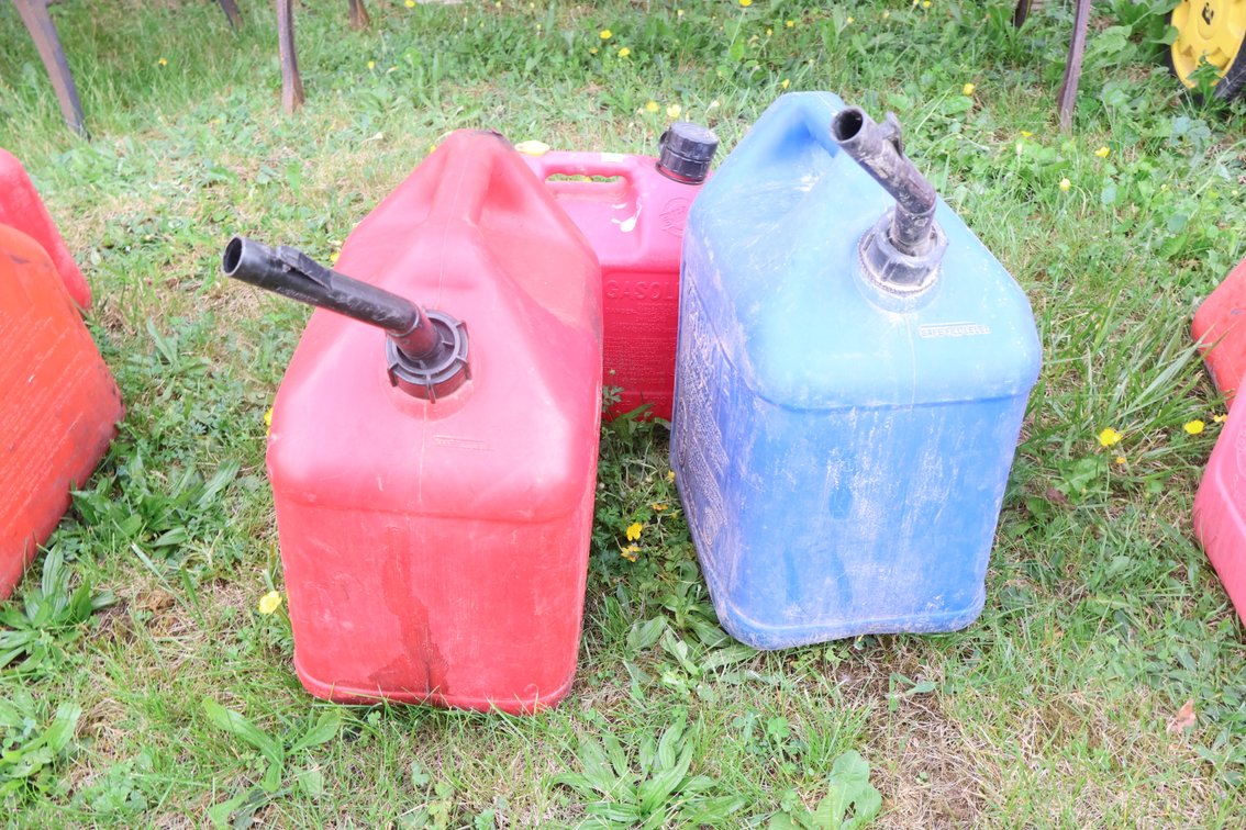 Three Gas Cans
