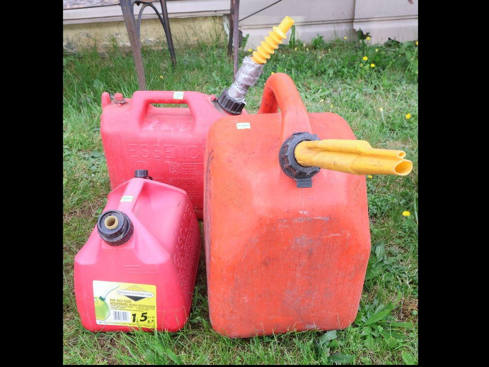 Three Gas Cans