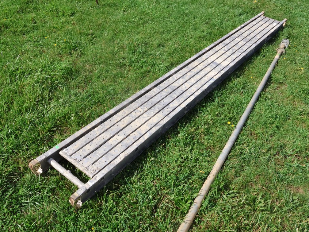 Aluminum Scaffolding Walk Plank, 11 1/2 Feet
