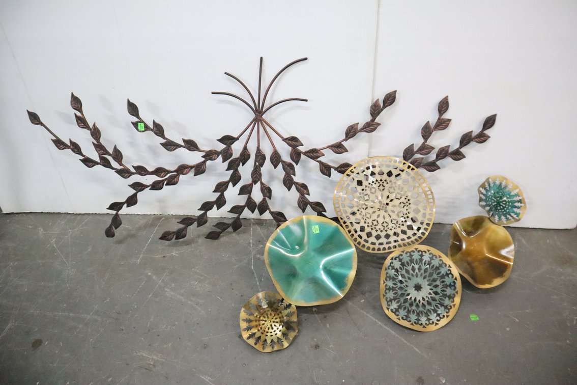 Pair of Metal Wall Decor