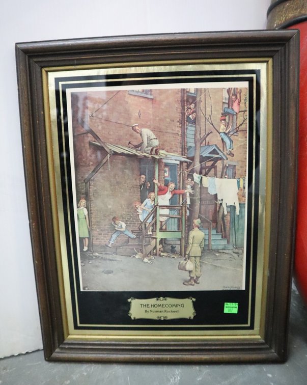 The Homecoming By Norman Rockwell Framed Print