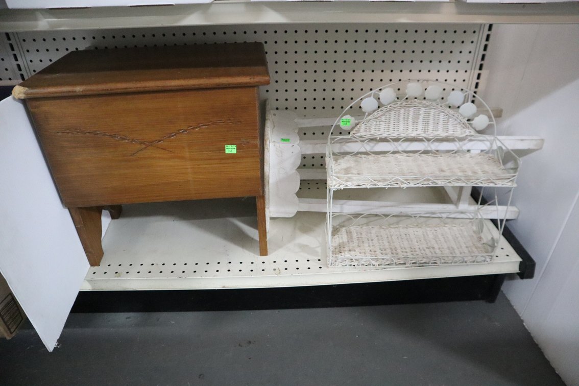 Wooden Stool, Stand, Small Wall Shelf