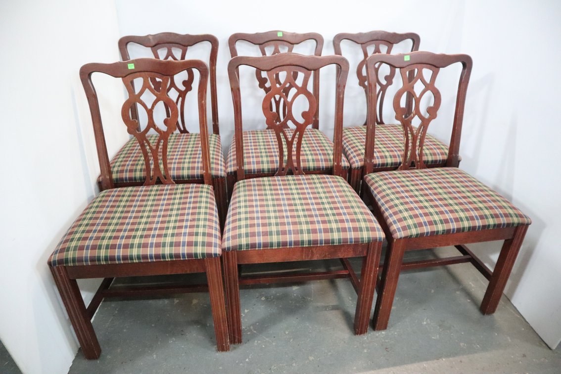 6 Padded Dining Chairs