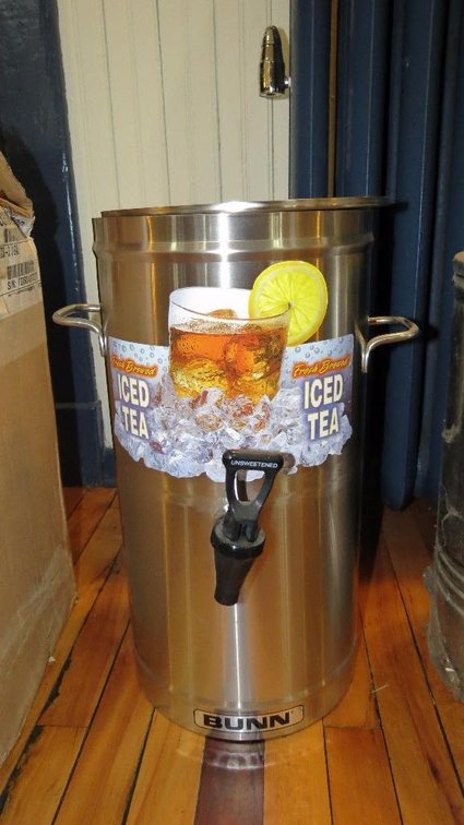 Stainless BUNN steel drink dispenser