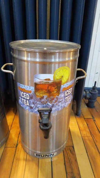 Stainless BUNN steel drink dispenser