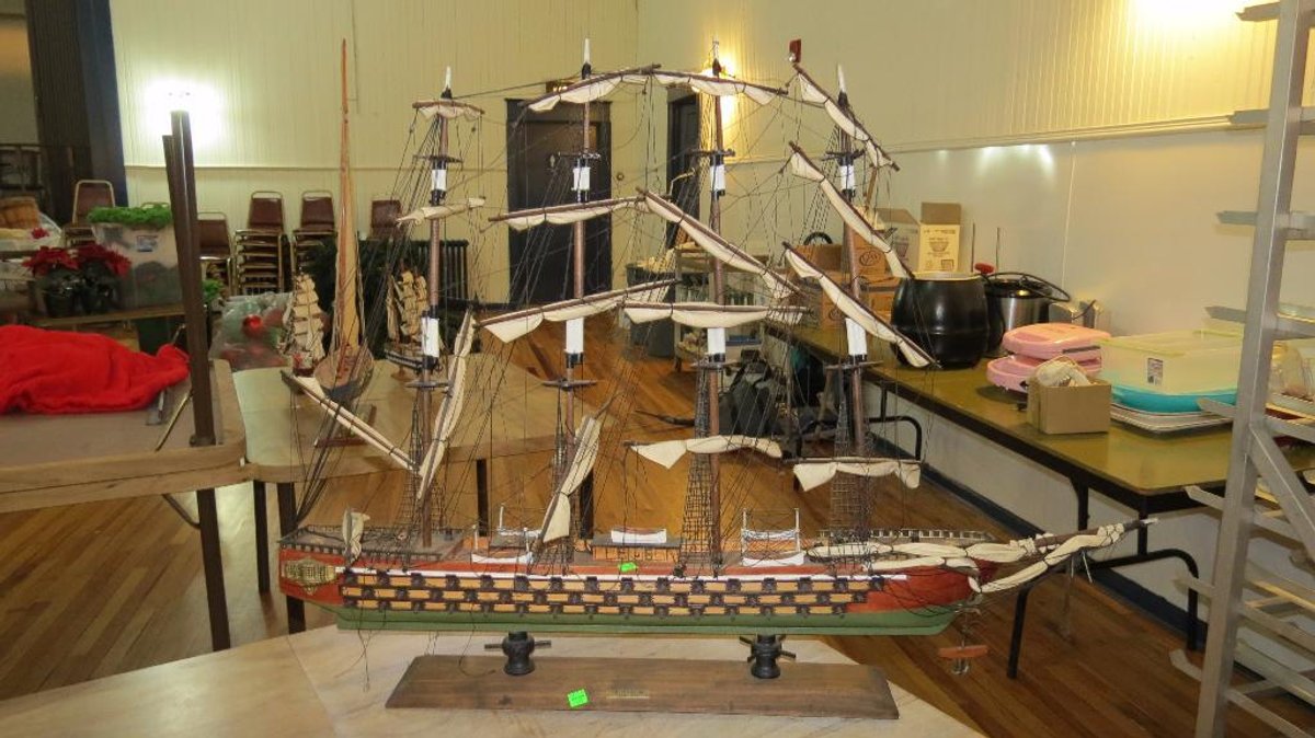 Constitution model ship