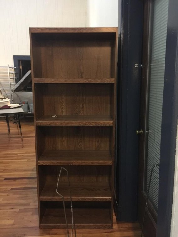 Wooden bookshelf 