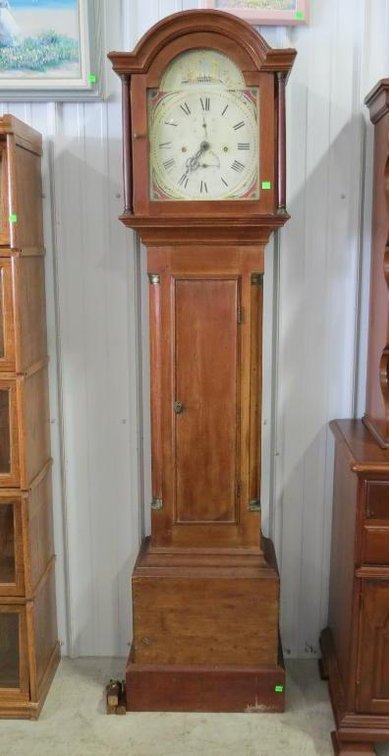 Antique Silas Hoadley tall case grandfather clock