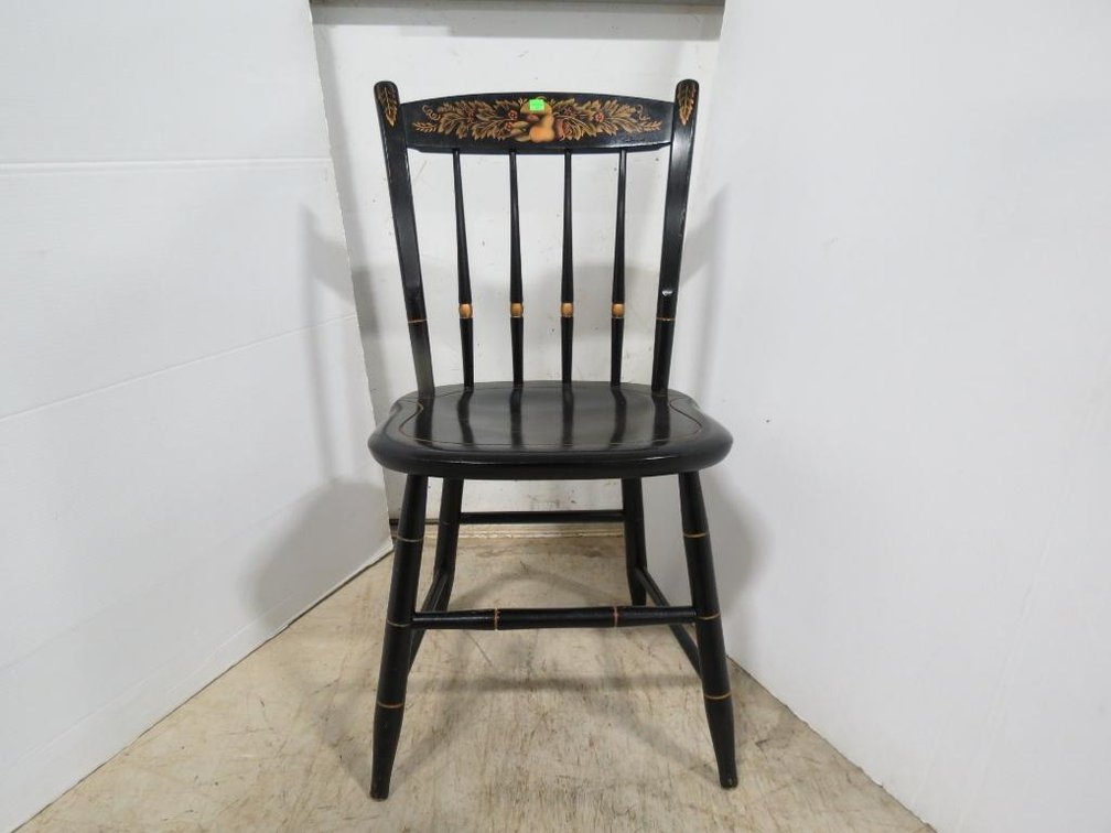 Black painted chair