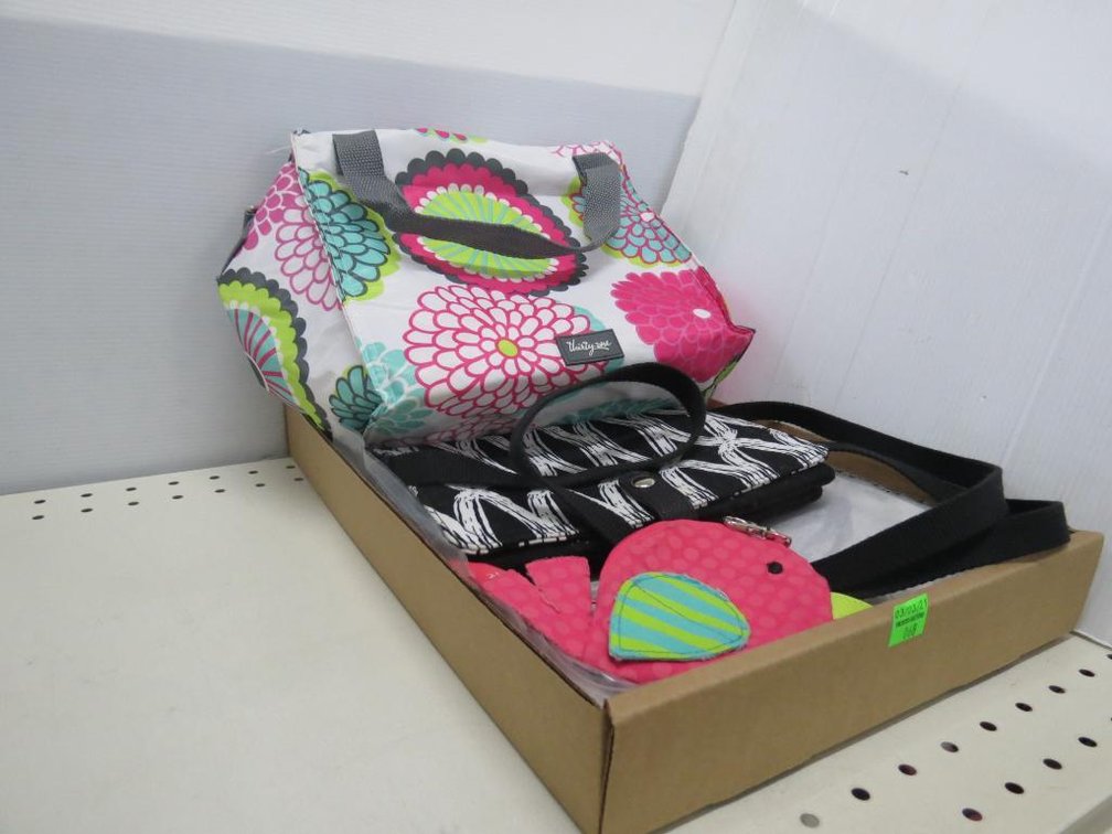 Thirty-One Purse and Thermal Lunch Bag, Your Way Junior Cube and Fish Coin Purse