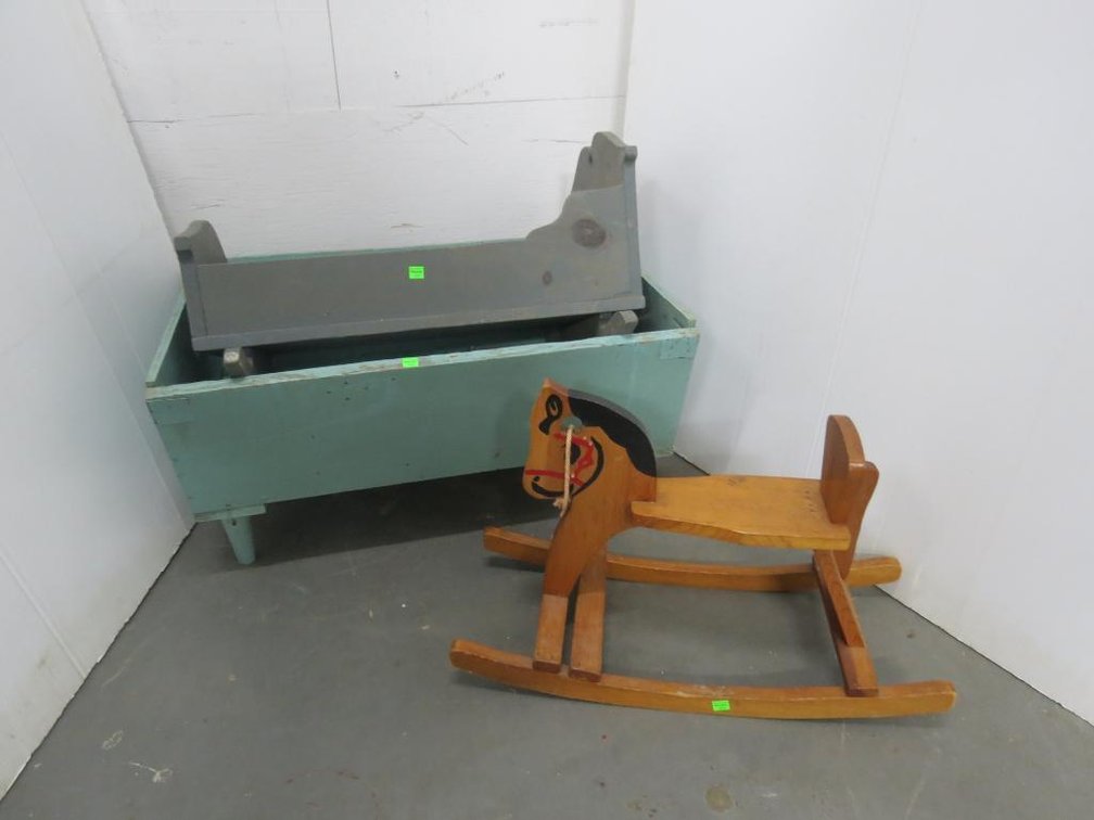 Wooden Cradles and Small Rocking Horse