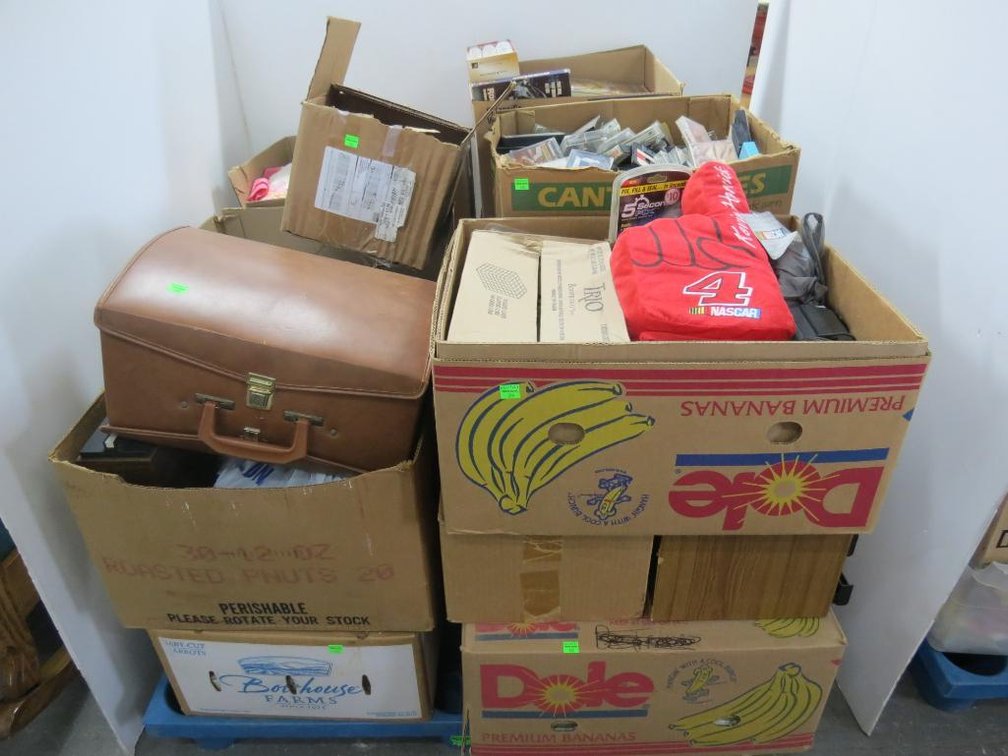 Large Group of VHS Movies, Cassette Tapes and Household Items