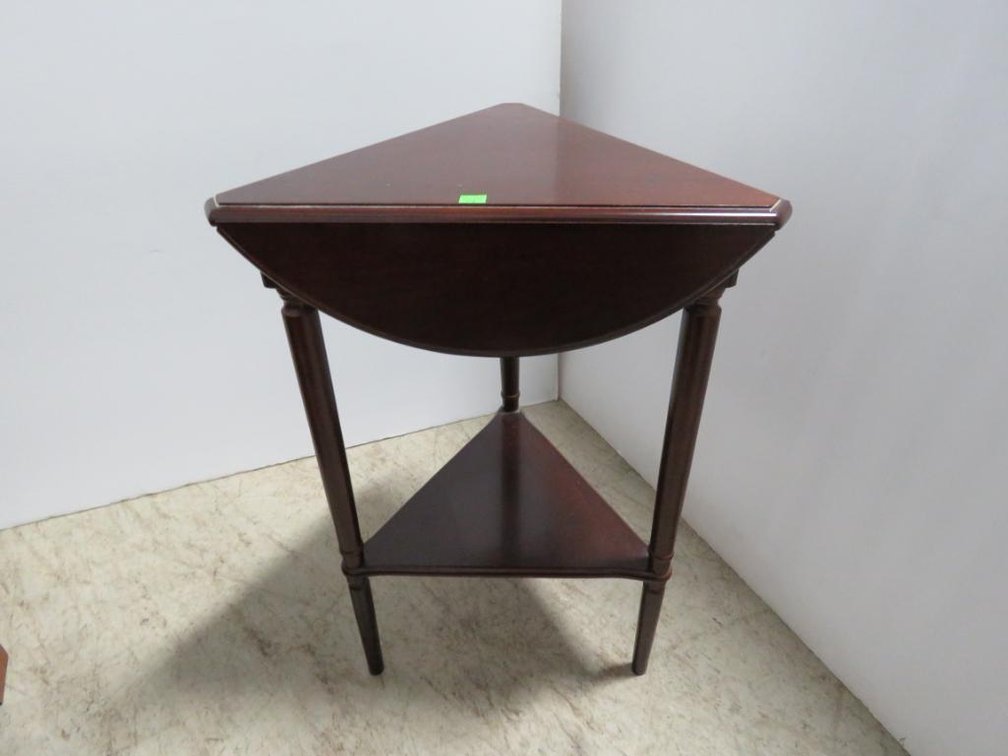 Triangle Drop Leaf Side Table
