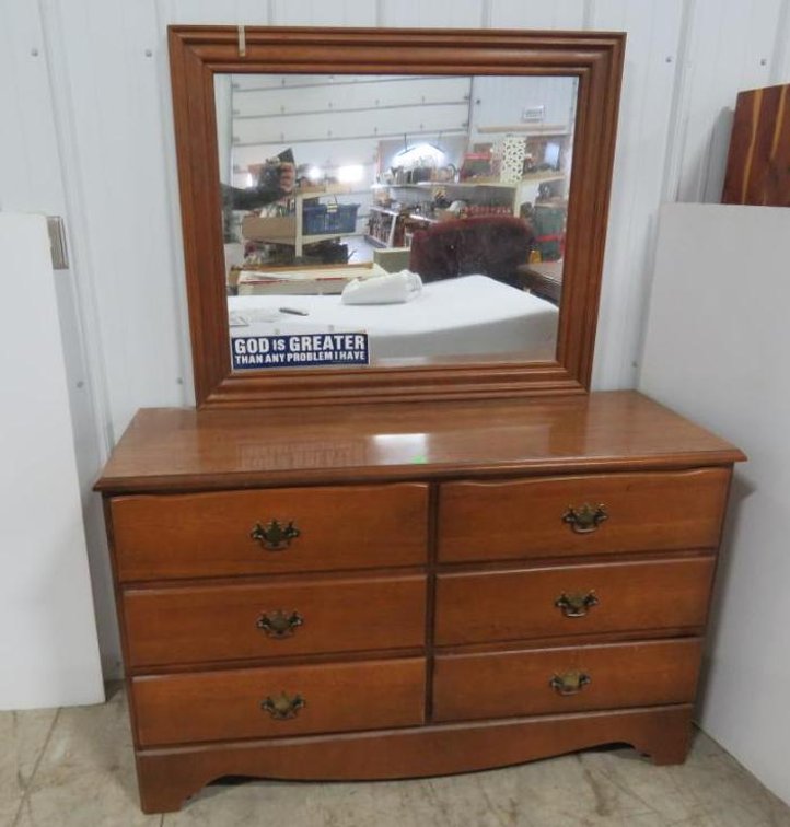 Dresser and Mirror, Dovetail Drawers