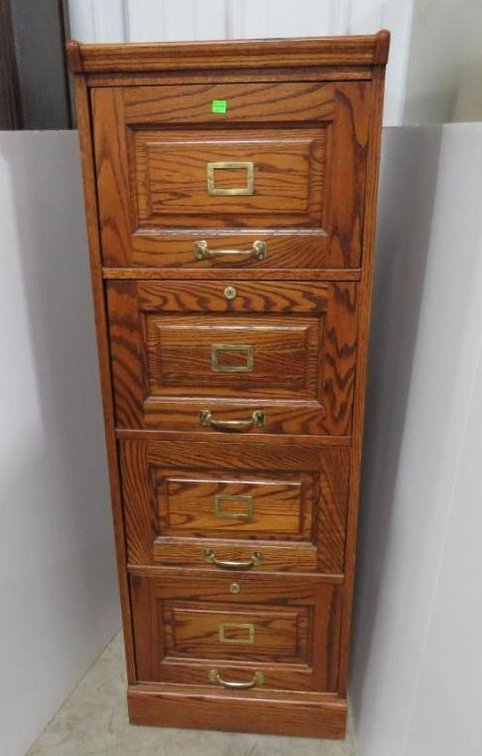 Wooden Four Drawer File Cabinet
