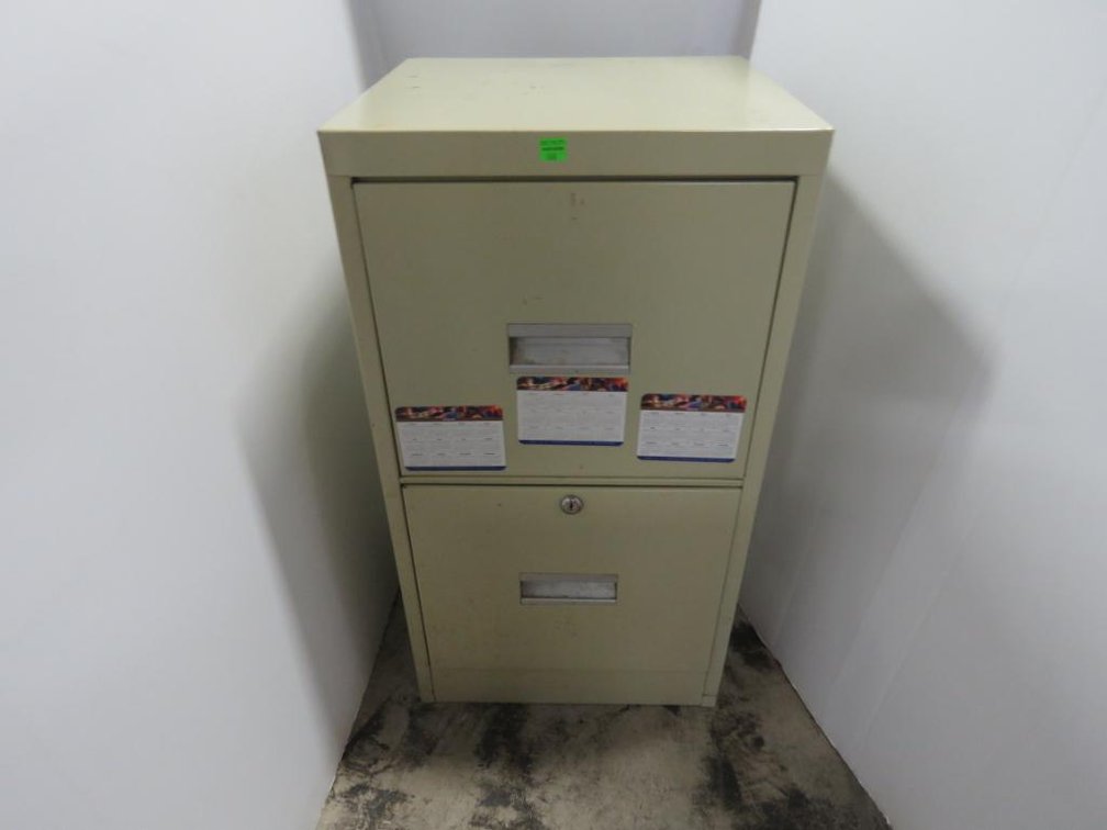 Two Drawer Metal File Cabinet
