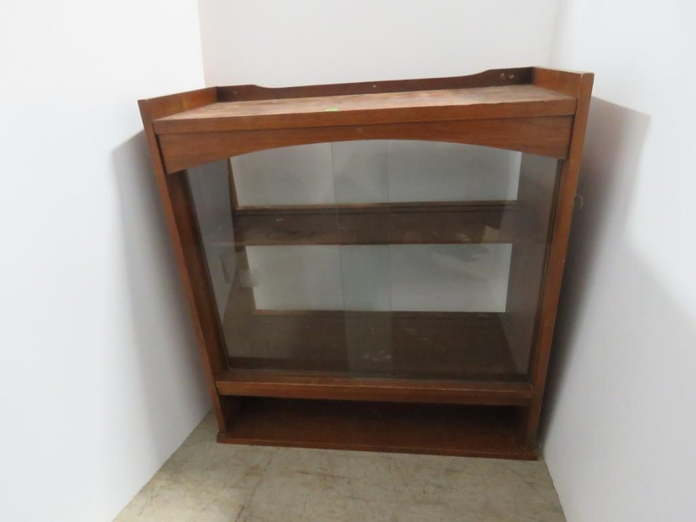 Sliding Glass Door Cabinet, Back Is Missing