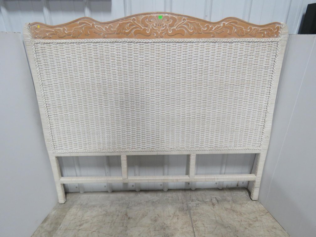 Full Size Wicker Headboard