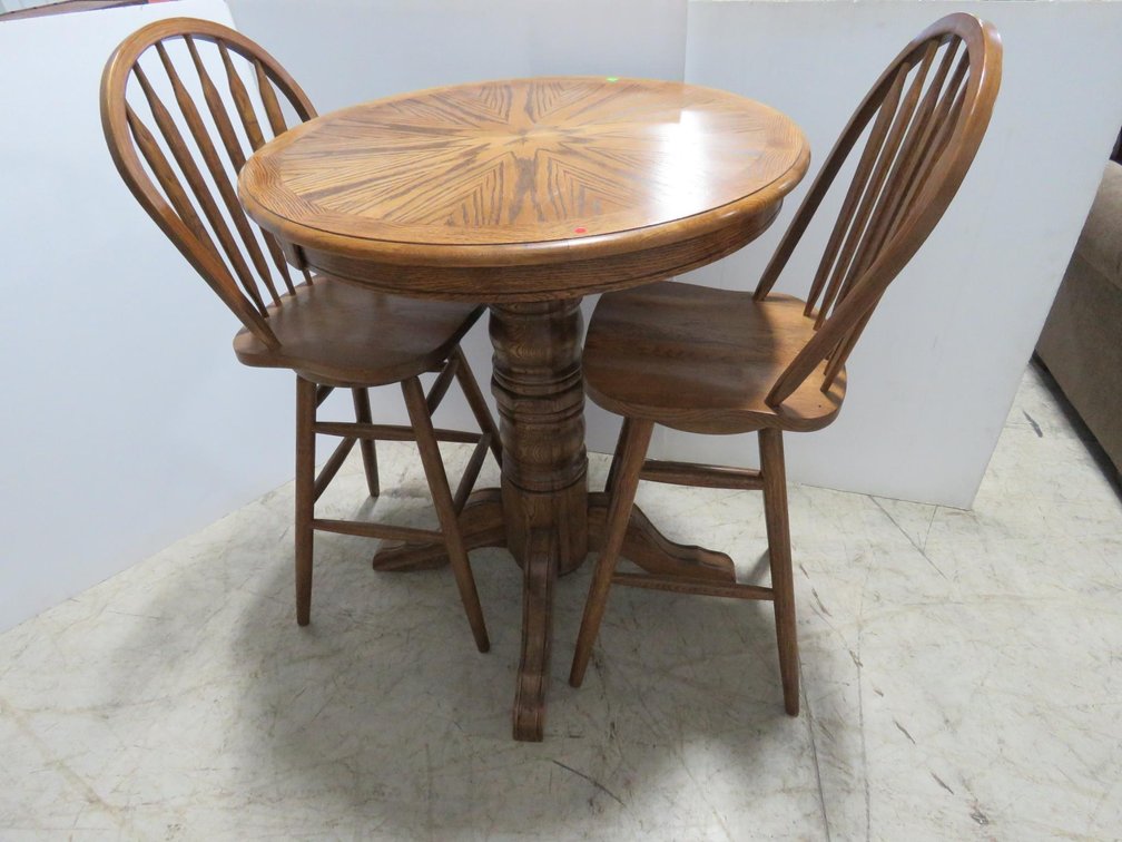 Bar Height Table With Two Chairs