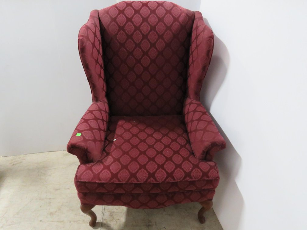 Upholstered Wing Back Chair