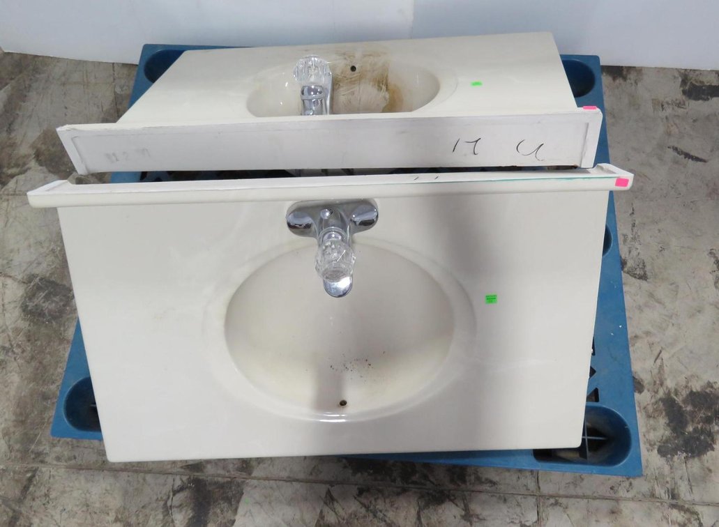 Pair of Sink and Countertops