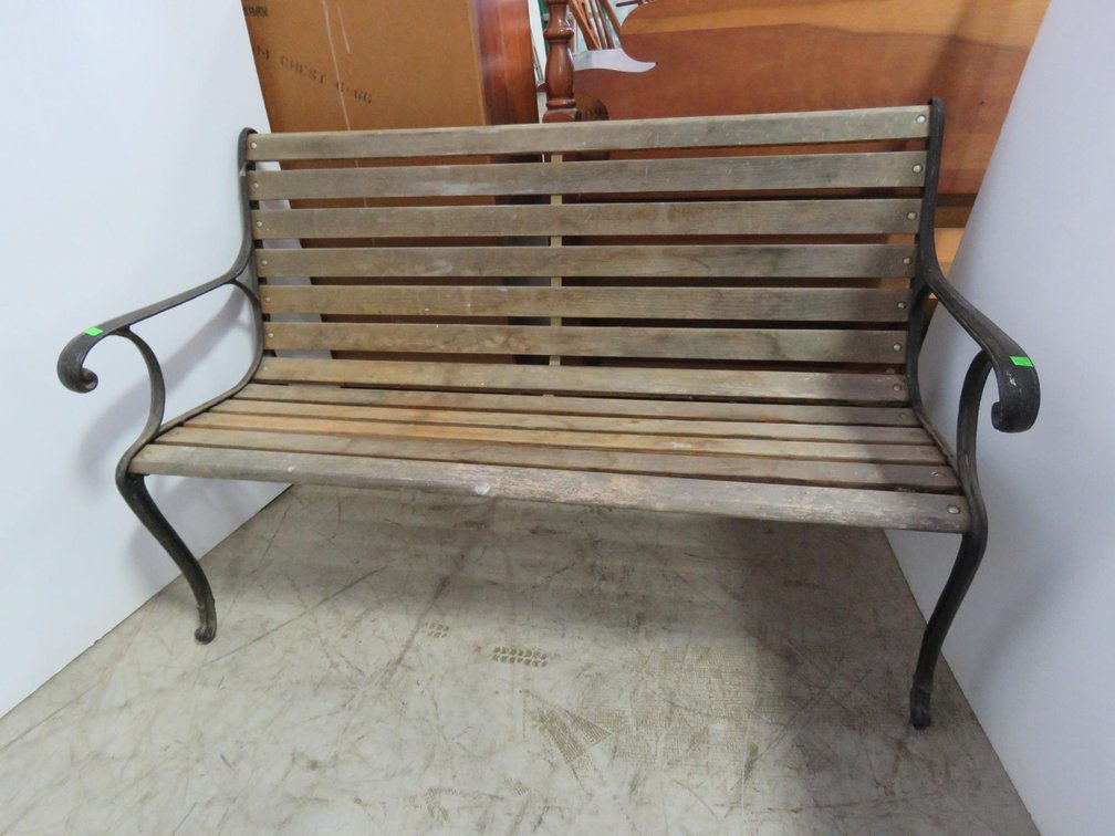Cast Iron Frame Park Bench