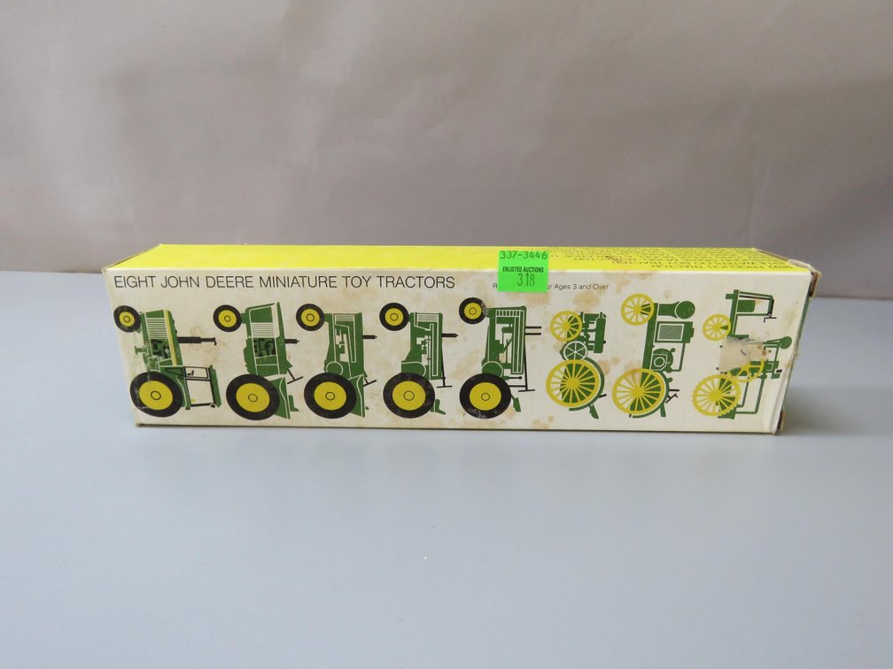 8 John Deere Miniature Toy Tractors