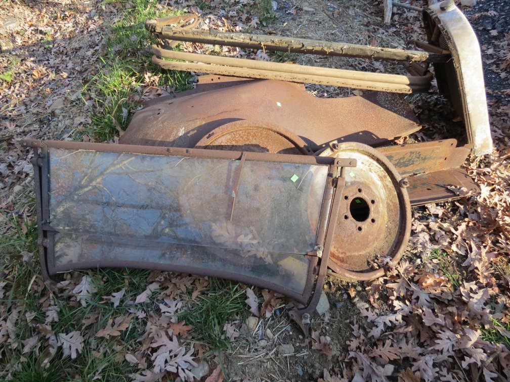 Group of Antique Car Parts