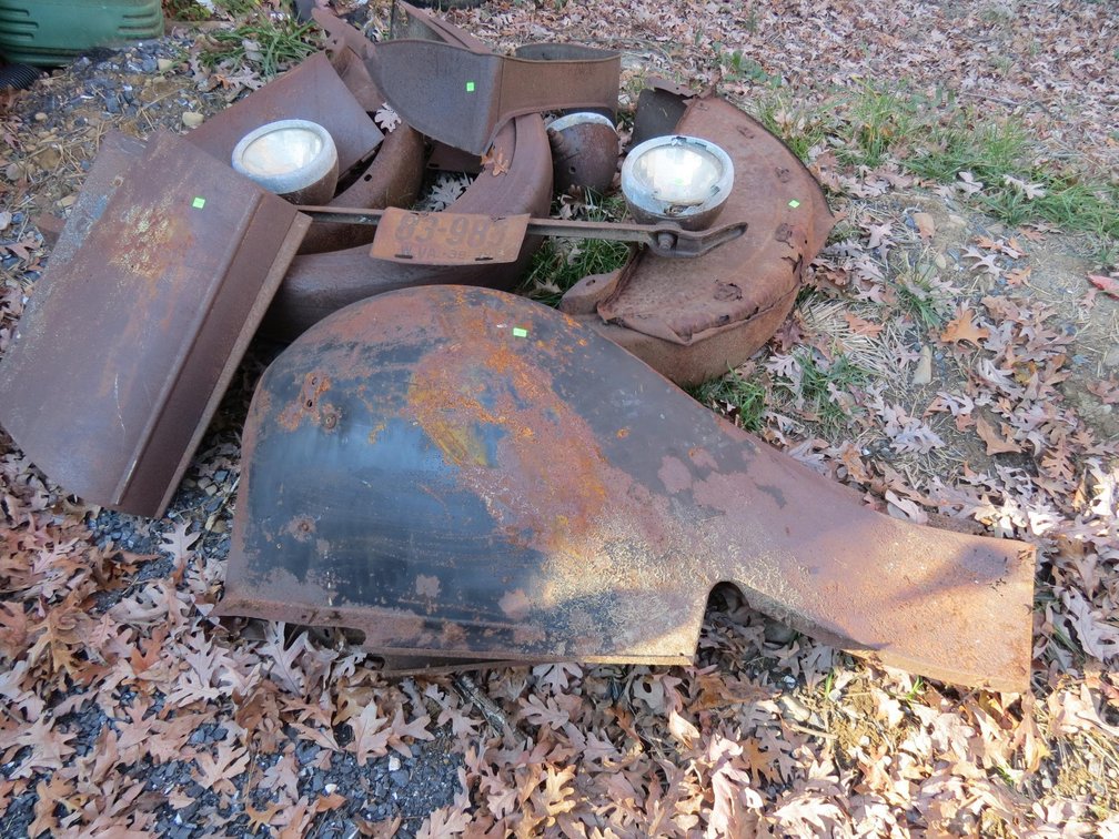 Group of Antique Car Parts