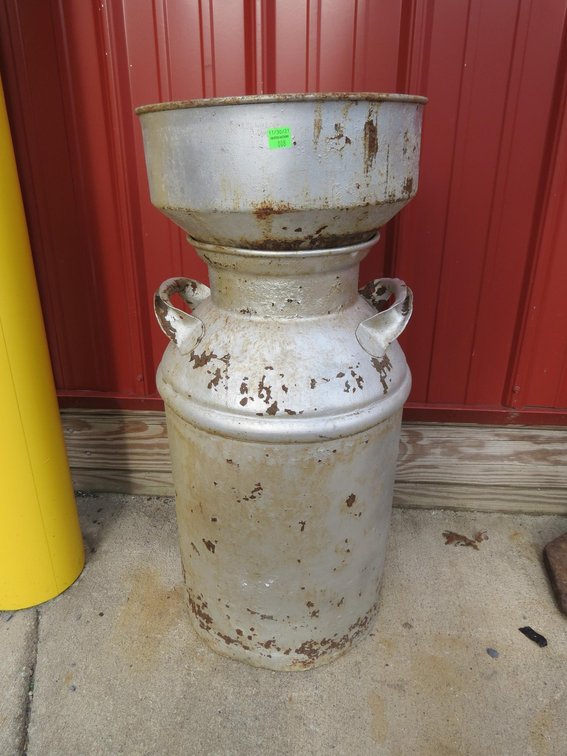 Painted Rusty Milk Can
