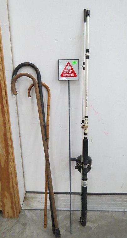 Zebco 808 Fishing Rod, Vintage Walking Canes