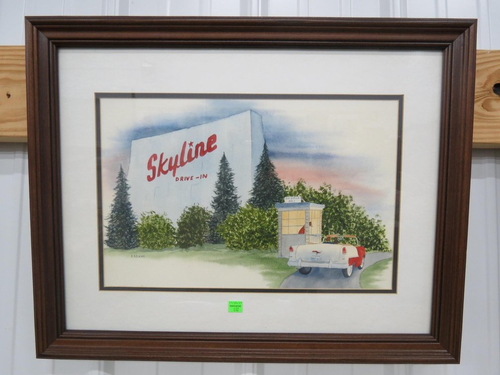 Skyline Drive-In Theater Framed Print By A.Bilkins