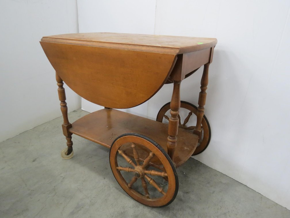 Drop Leaf Tea Cart