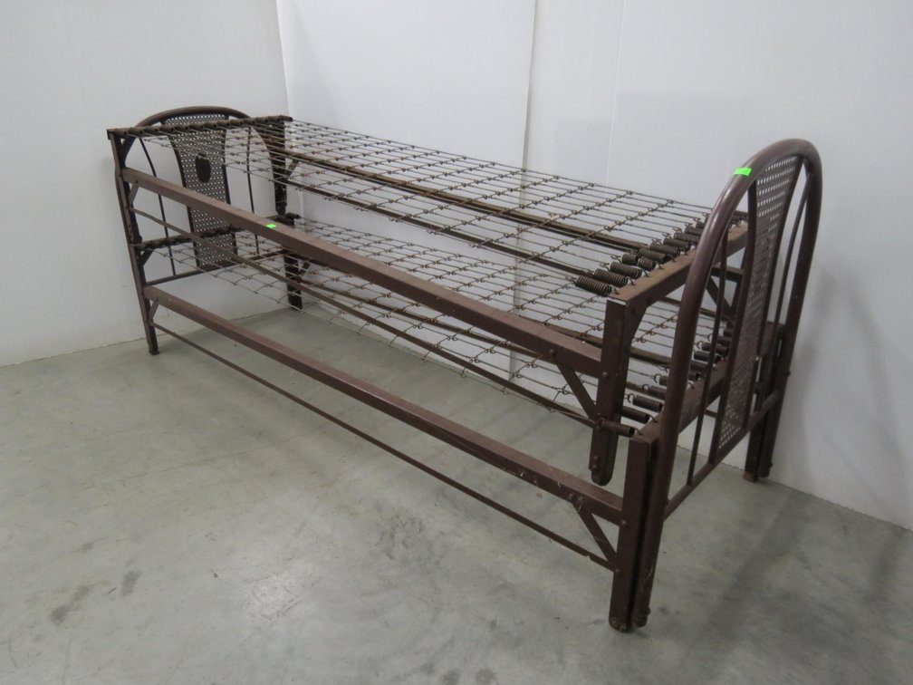 Pair of Vintage Narrow Spring Bed Frames