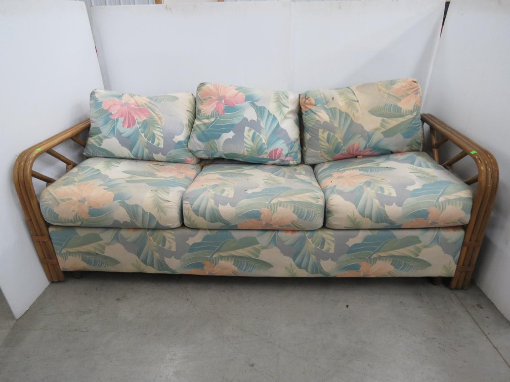 Rattan Sofa With Cushions