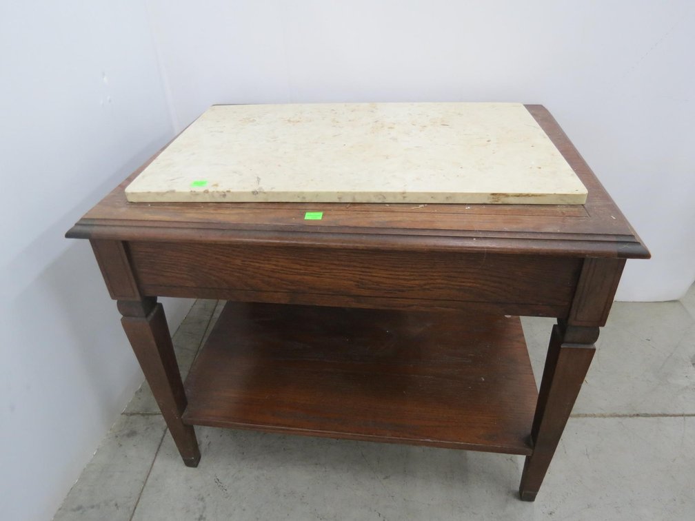 Side Table and Marble Piece