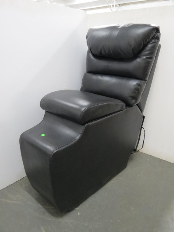 Leather Theater Seat Center Section With Receptacle and USB Ports