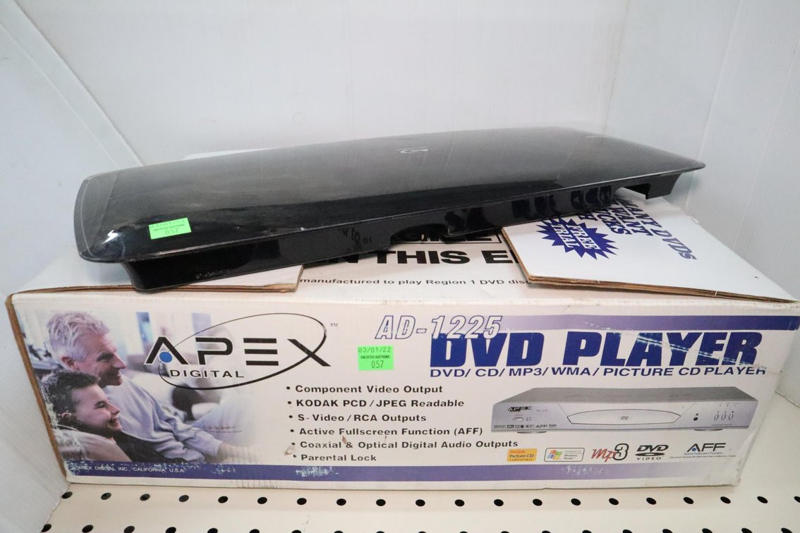 Dvd Player Appears New, Blu-Ray Disc Player, No Power Cord