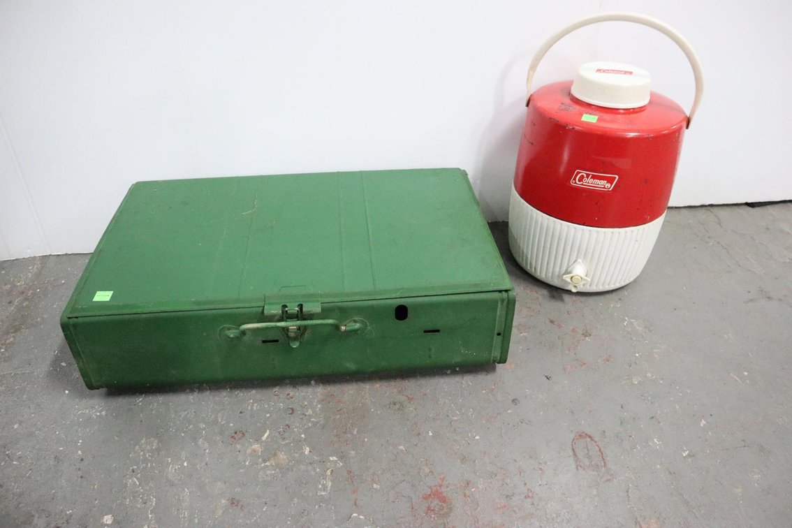 Coleman Two-Burner Camp Stove and Beverage Cooler